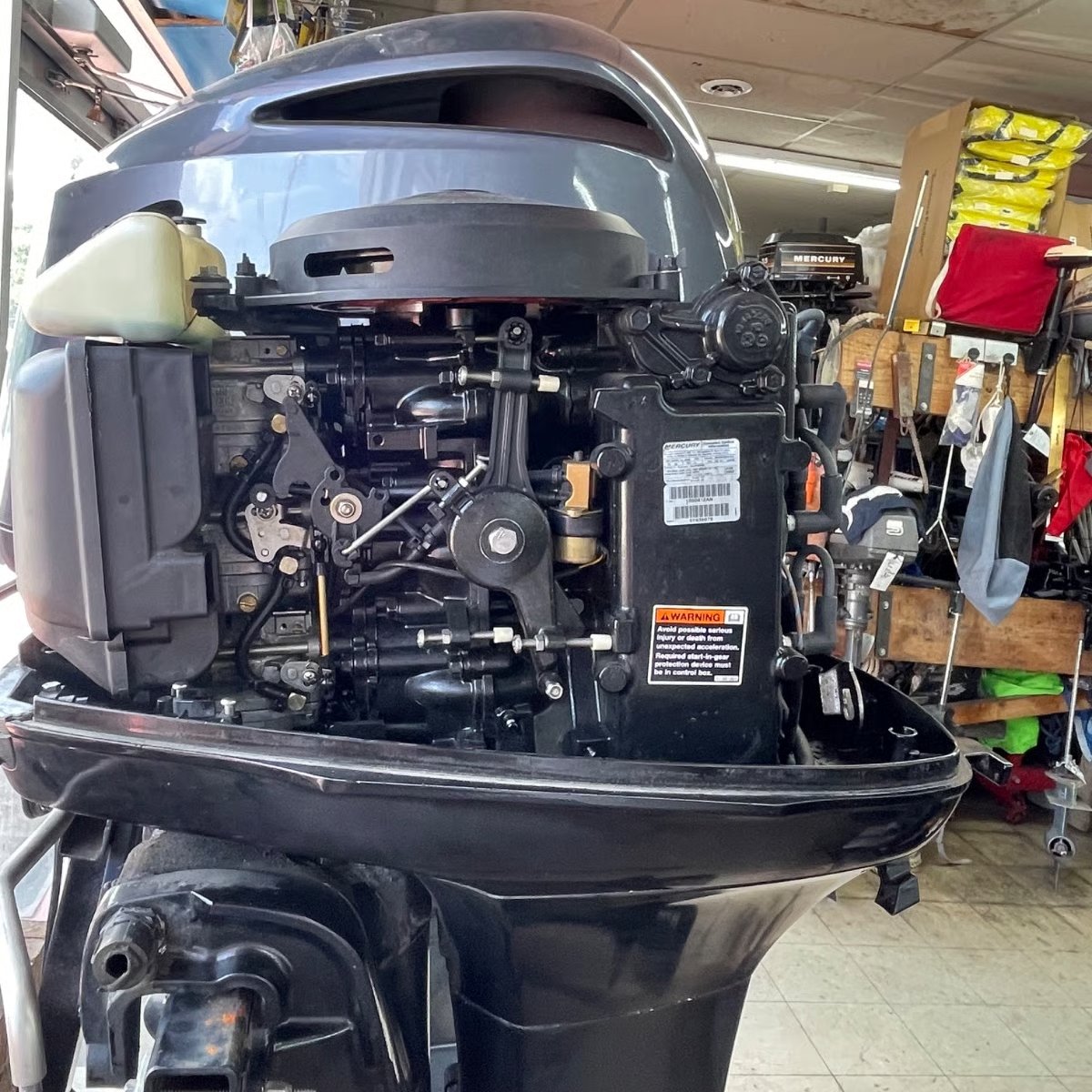 used Mercury outboard motors 2003 Mercury 50 HP 2-Stroke boat motor thumbnail
