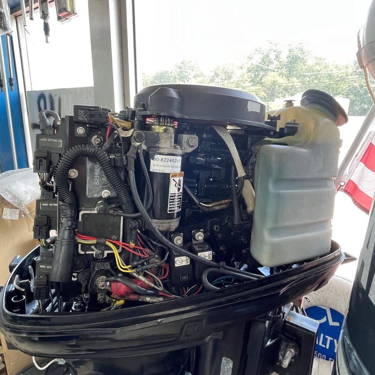 used Mercury outboard motors 2003 Mercury 50 HP 2-Stroke boat motor thumbnail