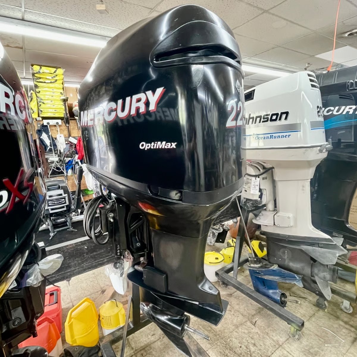buy used outboard motor online 2006 Mercury 225hp Optimax 20″ Motor